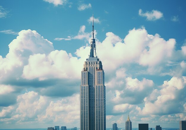 Foto gratuita empire state building durante el día