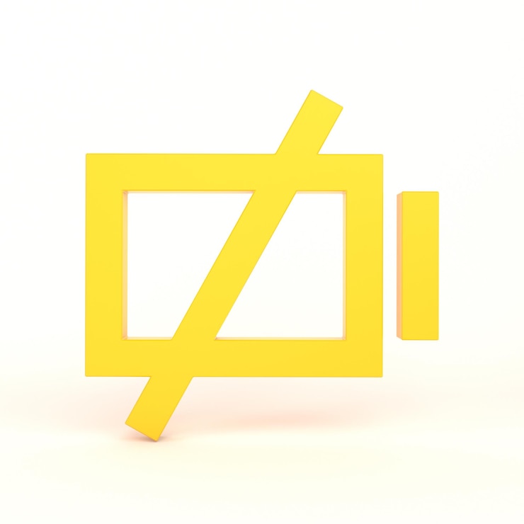 Photo Gratis empty battery icon front side with white background