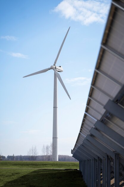 Energía limpia con planta de energía eólica