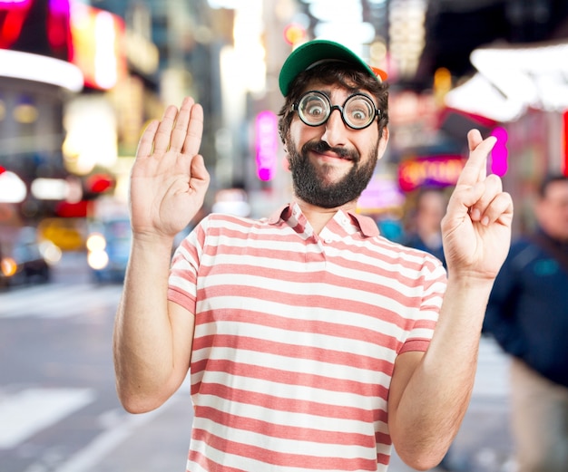 Foto gratuita engañar a hombre preocupado expresión