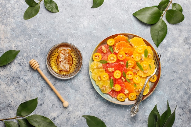 Ensalada de cítricos casera cruda