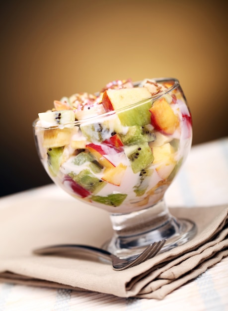 Ensalada de frutas con yogurt