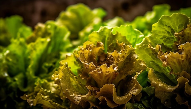 Foto gratuita ensalada orgánica fresca, una comida gourmet saludable generada por ia