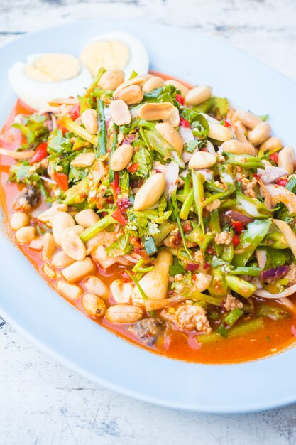 Ensalada picante de alubias