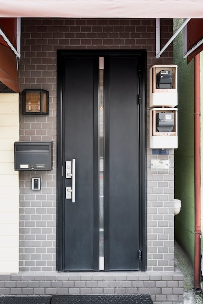 Entrada de la casa moderna de la cultura japonesa