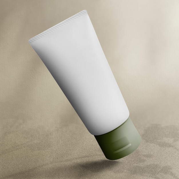 Envasado de productos de belleza de tubo para el cuidado de la piel mínimo