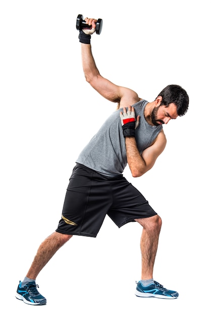 muay thai, hombre asiático ejerciendo boxeo tailandés aislado de fondo  blanco 6781479 Foto de stock en Vecteezy