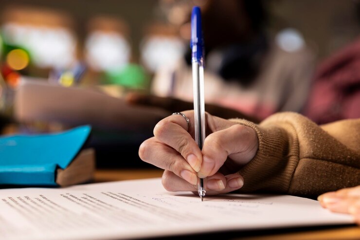 Foto gratuito equipo de estudiantes universitarios que trabajan en un proyecto relacionado con la gestión empresarial