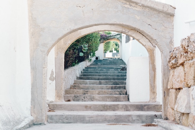 Escaleras en el pueblo