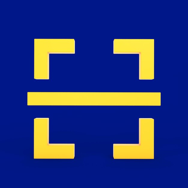 Escaneo de la parte delantera del icono