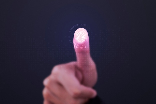 Escáner de huellas dactilares en pantalla transparente