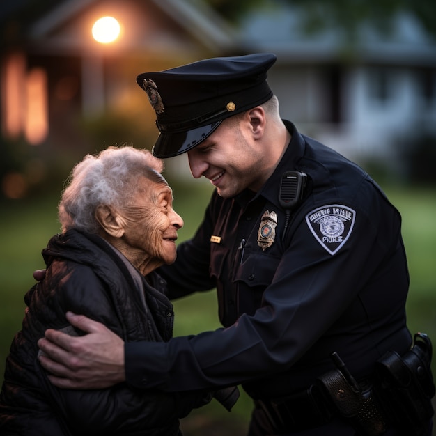 Foto gratuita escena de estilo de vida de la comunidad que muestra el cuidado y el apoyo de la gente