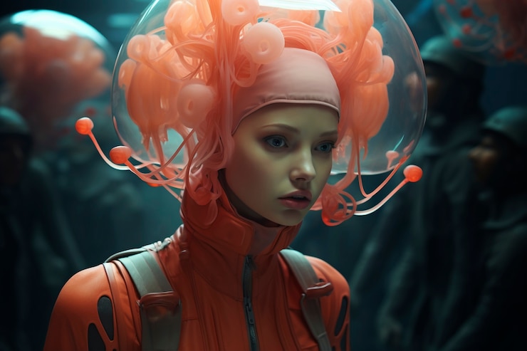 Foto gratuito escena de fantasía con elementos surrealistas y atmósfera mística