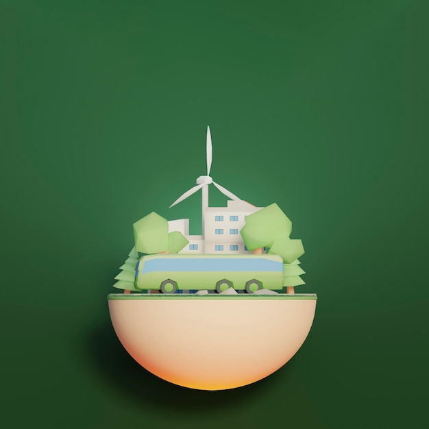 Escena del proyecto de entorno 3d