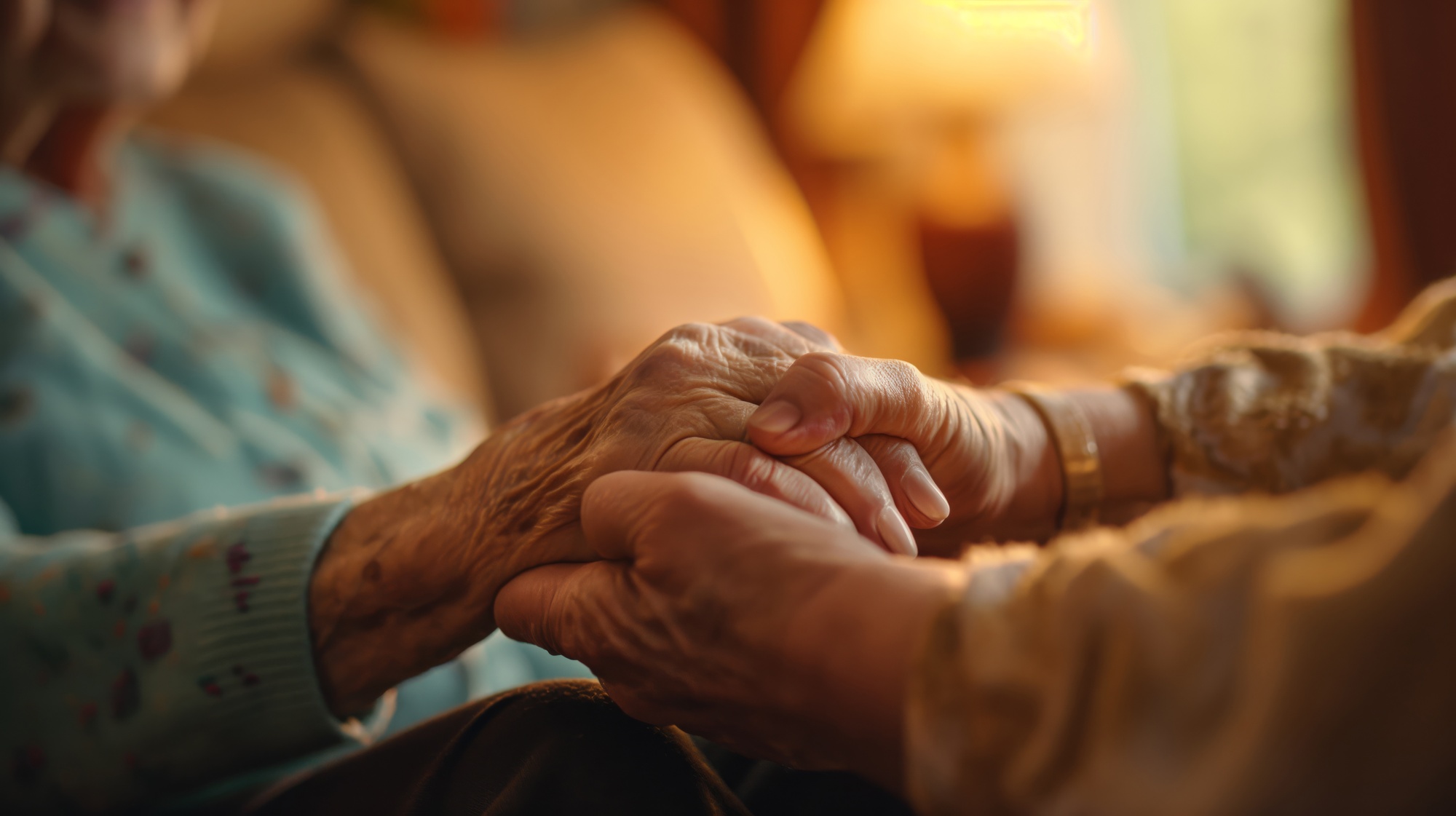 Escena realista con el cuidado de ancianos para personas mayores