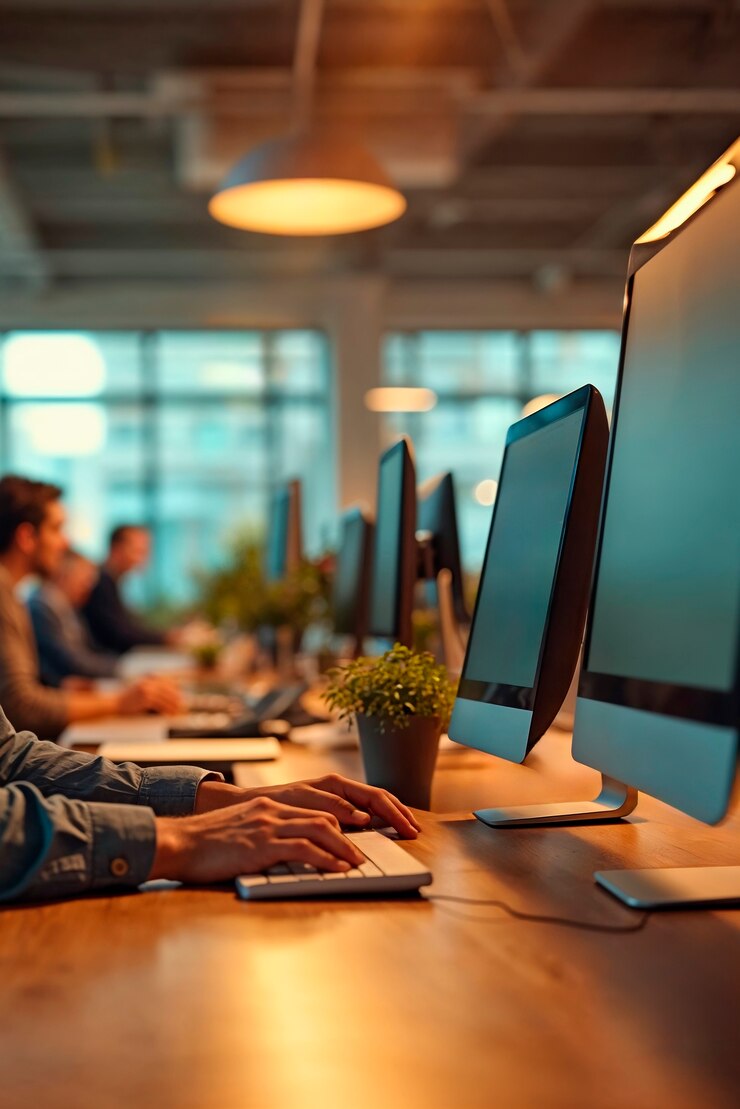 Foto gratuito escenas de personas en el trabajo