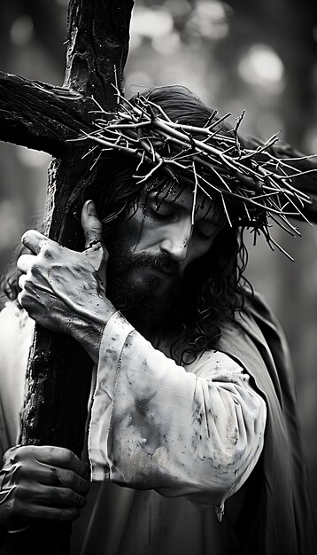 Escenas del Viernes Santo con Jesucristo.