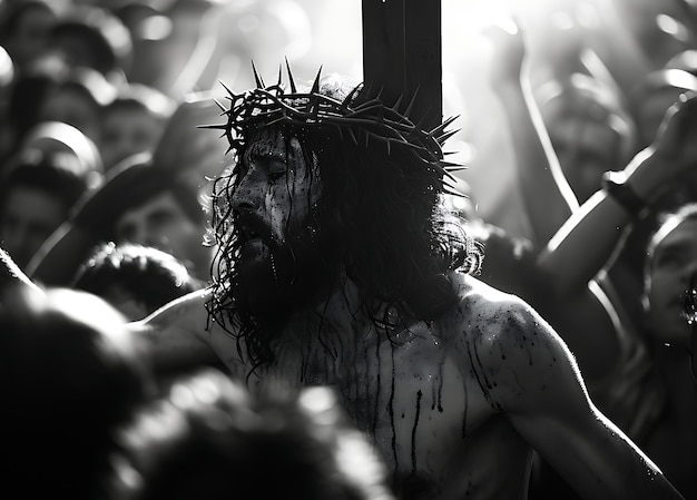 Foto gratuita escenas del viernes santo con jesucristo.