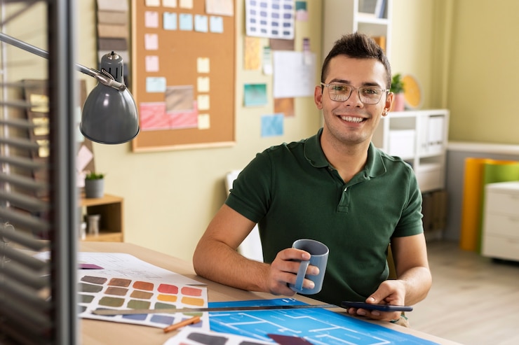 Foto gratuito escenógrafos en el trabajo