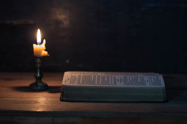 Escritura con velas