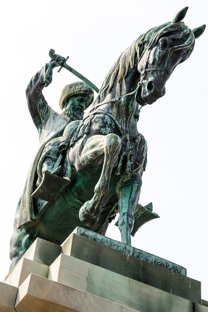 Escultura de bronce de Muhammed Ali Pasha en Grecia