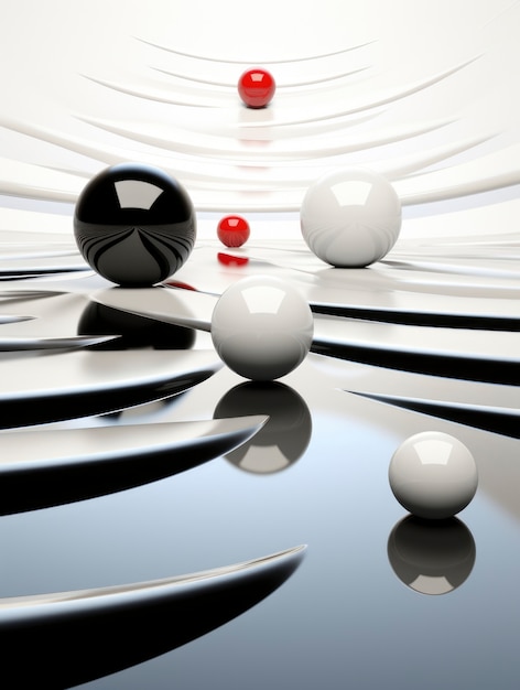 Esfera creativa abstracta 3d