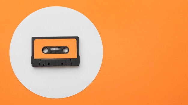 Espacio de copia de cinta de cassette vintage