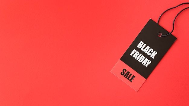 Espacio de copia de etiqueta de venta de viernes negro