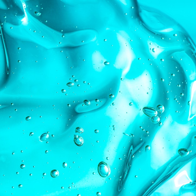 Espacio de copia de textura de gel limpio higiene azul