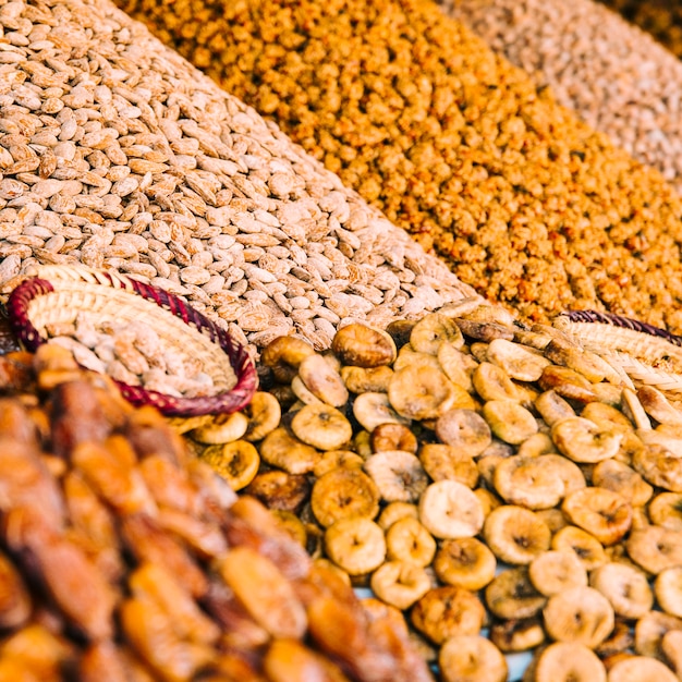 Foto gratuita especias en mercado en marrakech