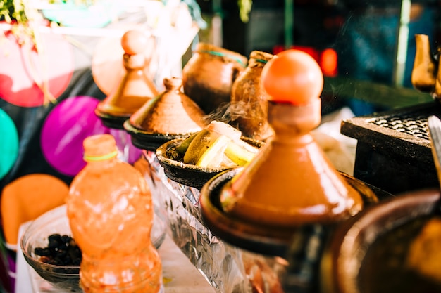 Especias en mercado en maruecos