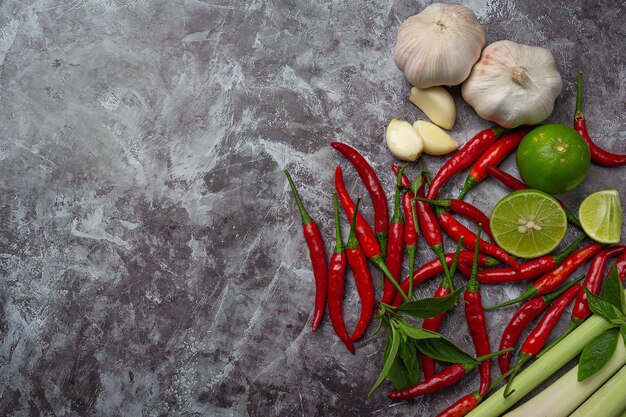 Especias de pasta de curry rojo tailandés