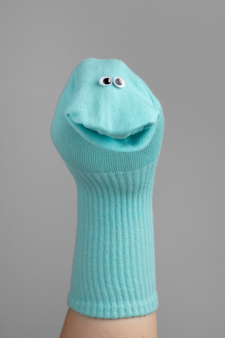 Foto gratuito espectáculo de marionetas de mano para niños