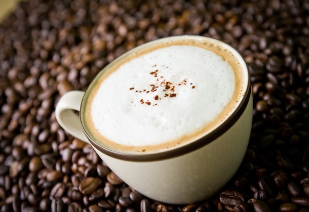 Foto gratuita espuma nadie bebida café con leche