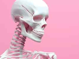 Foto gratuita esqueleto en estudio
