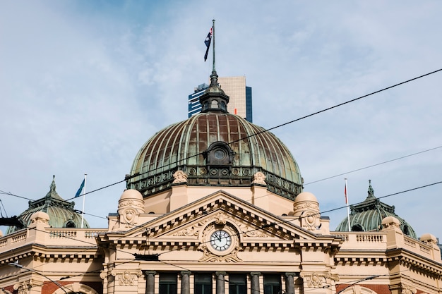 estación de tren clásico en Melbourne