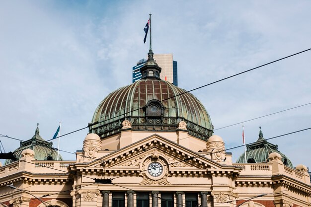 estación de tren clásico en Melbourne