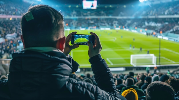 Foto gratuita estadio de fútbol lleno de gente.