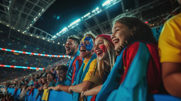 Foto gratuita estadio de fútbol lleno de gente.