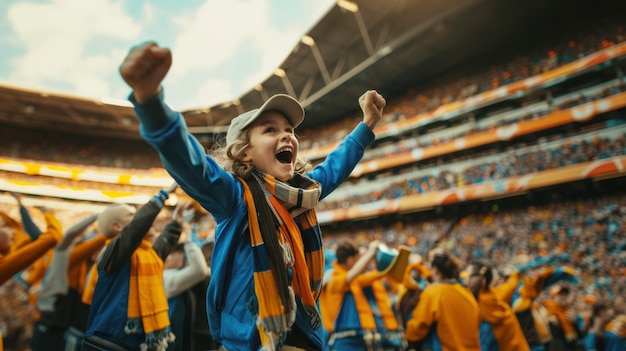 Foto gratuita estadio de fútbol lleno de gente.