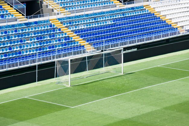 Estadio Rosaleda en Málaga, España