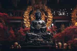 Foto gratuita estatua de buda para la espiritualidad y el zen