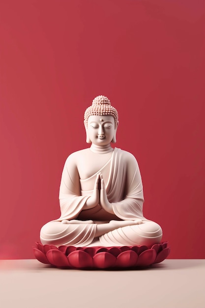 Foto gratuita estatua de buda en el estudio