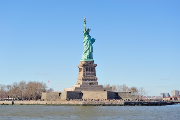 Estatua de la libertad de Manhattan de la ciudad de Nueva York