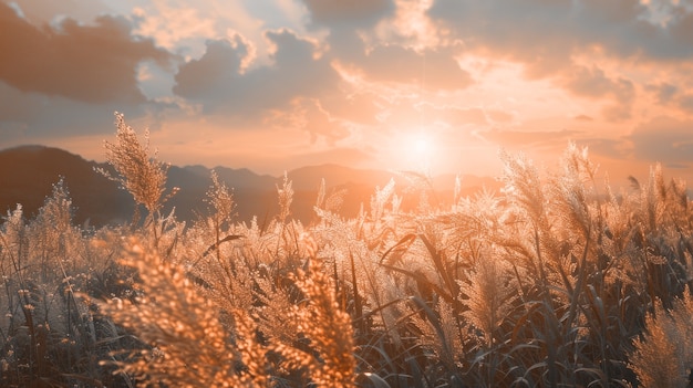 Foto gratuita la estética de ensueño y el color del año tonifican el paisaje natural