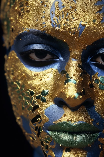 Foto gratuita la estética oscura del carnaval