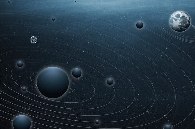 Estético planeta océano fondo galaxia y naturaleza remix