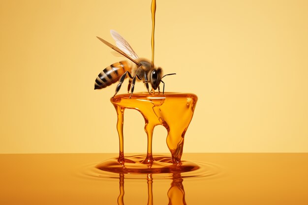 Estilo de arte digital abeja