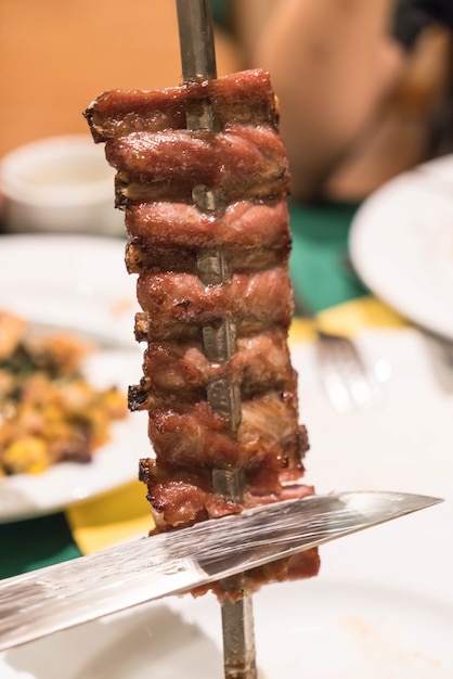 estilo brazillian de la carne