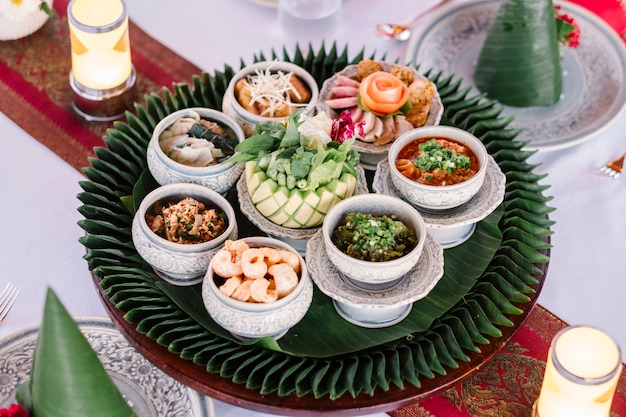 estilo de comida del norte de Tailandia